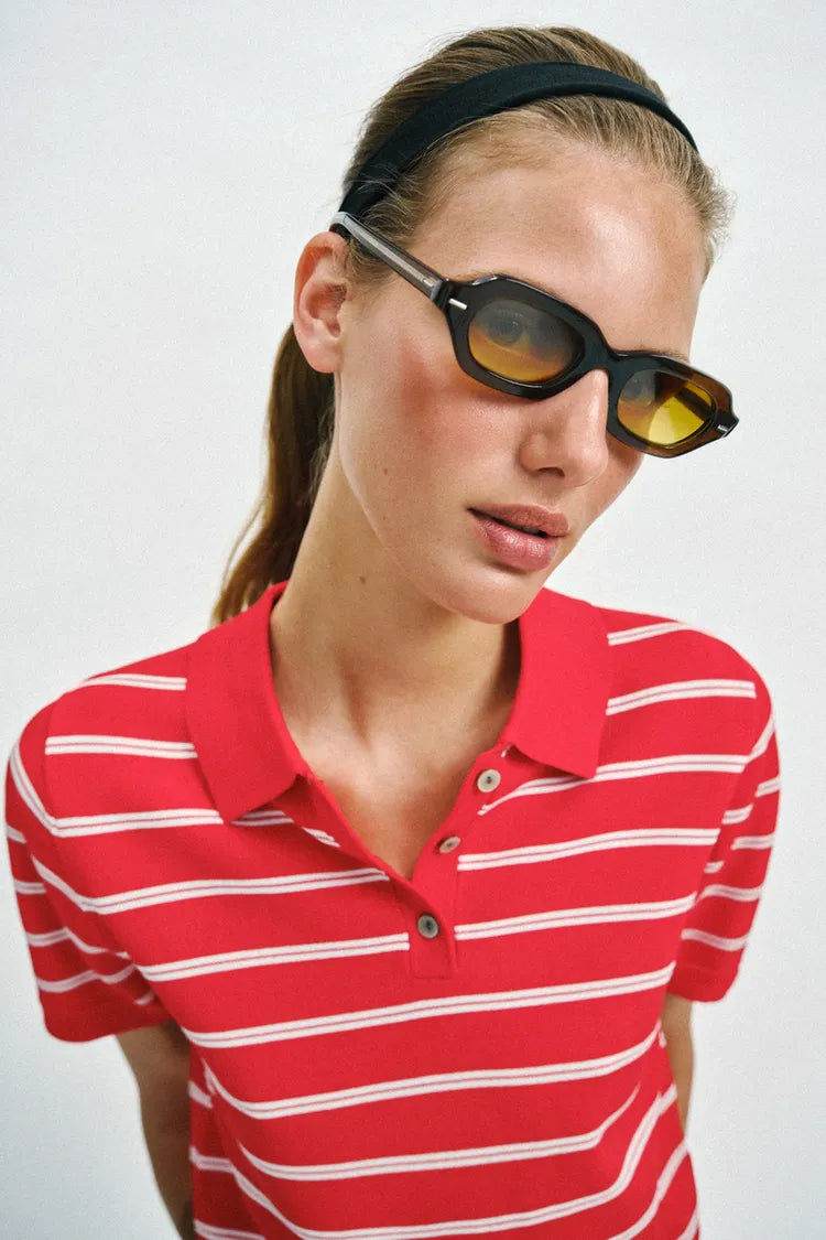 Polo Rayé « Retro-Chic »