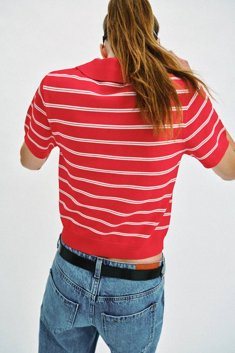 Polo Rayé « Retro-Chic »