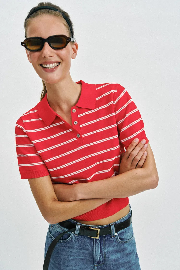 Polo Rayé « Retro-Chic »