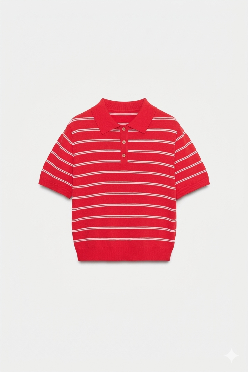 Polo Rayé « Retro-Chic »