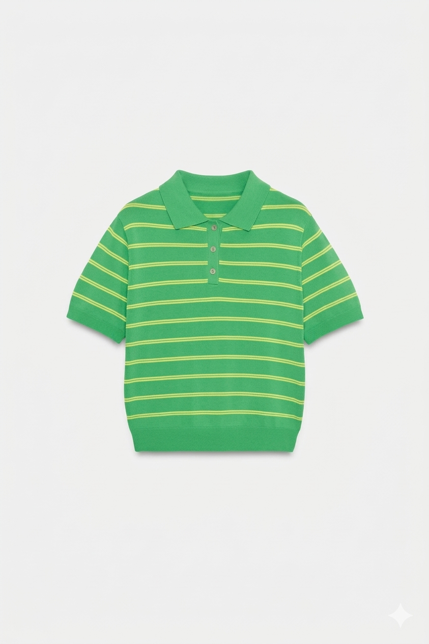 Polo Rayé « Retro-Chic »